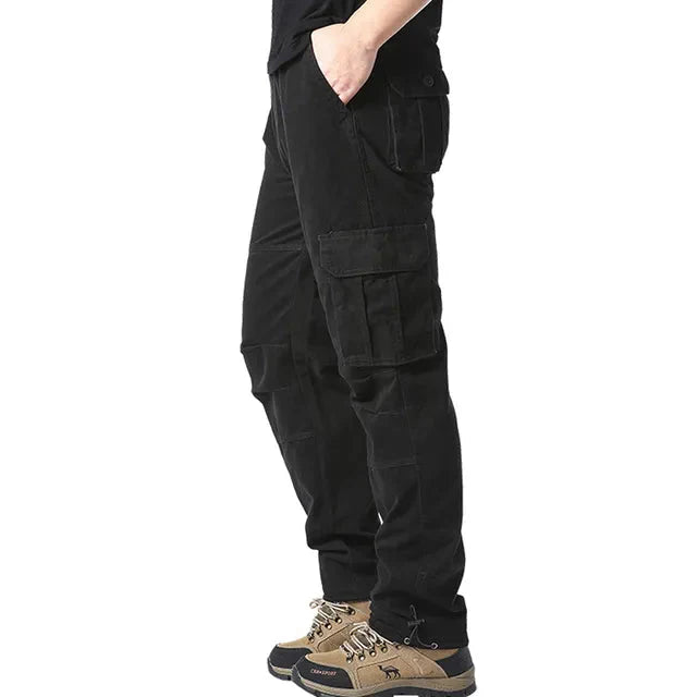Elastische Herrenhose Baumwolle Geradegeschnitten