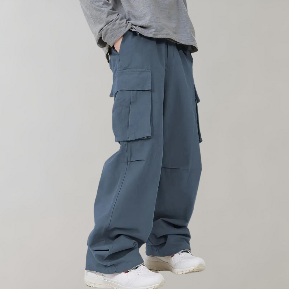 Herren Baggyhose Bequem Lockere Passform