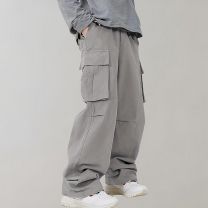 Herren Baggyhose Bequem Lockere Passform