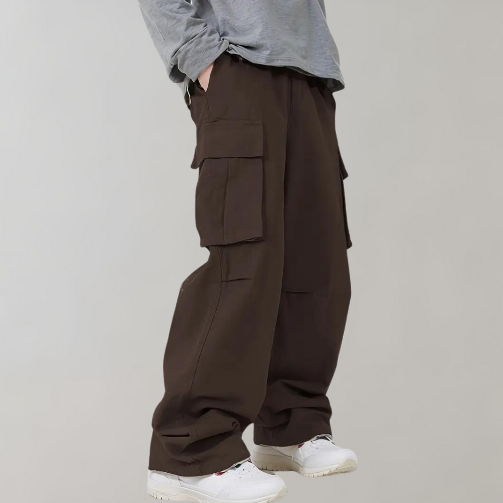 Herren Baggyhose Bequem Lockere Passform