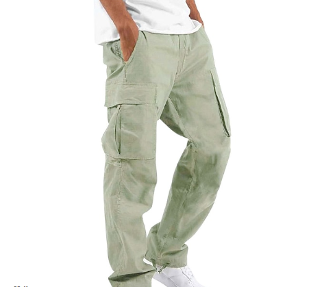 Herren Cargohose Bequem Gerade