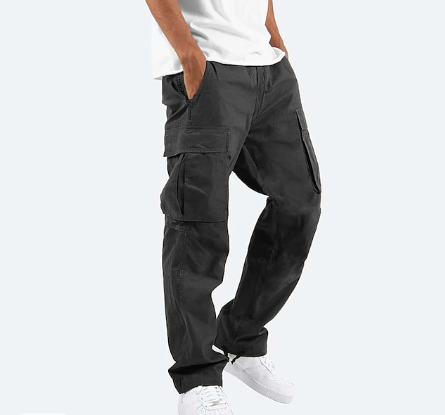 Herren Cargohose Bequem Gerade