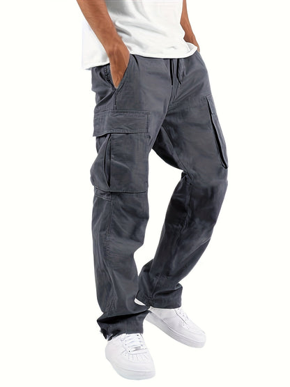 Herren Cargohose Bequem Lockere Passform