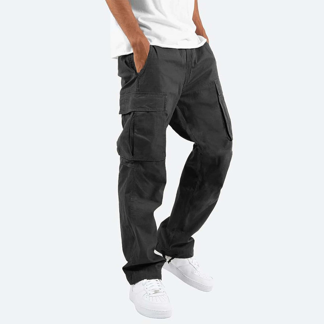 Bequeme Herren Cargo-Hosen Gerader Schnitt - IdealeKleiden