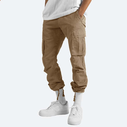 Bequeme Herren Cargo-Hosen Gerader Schnitt