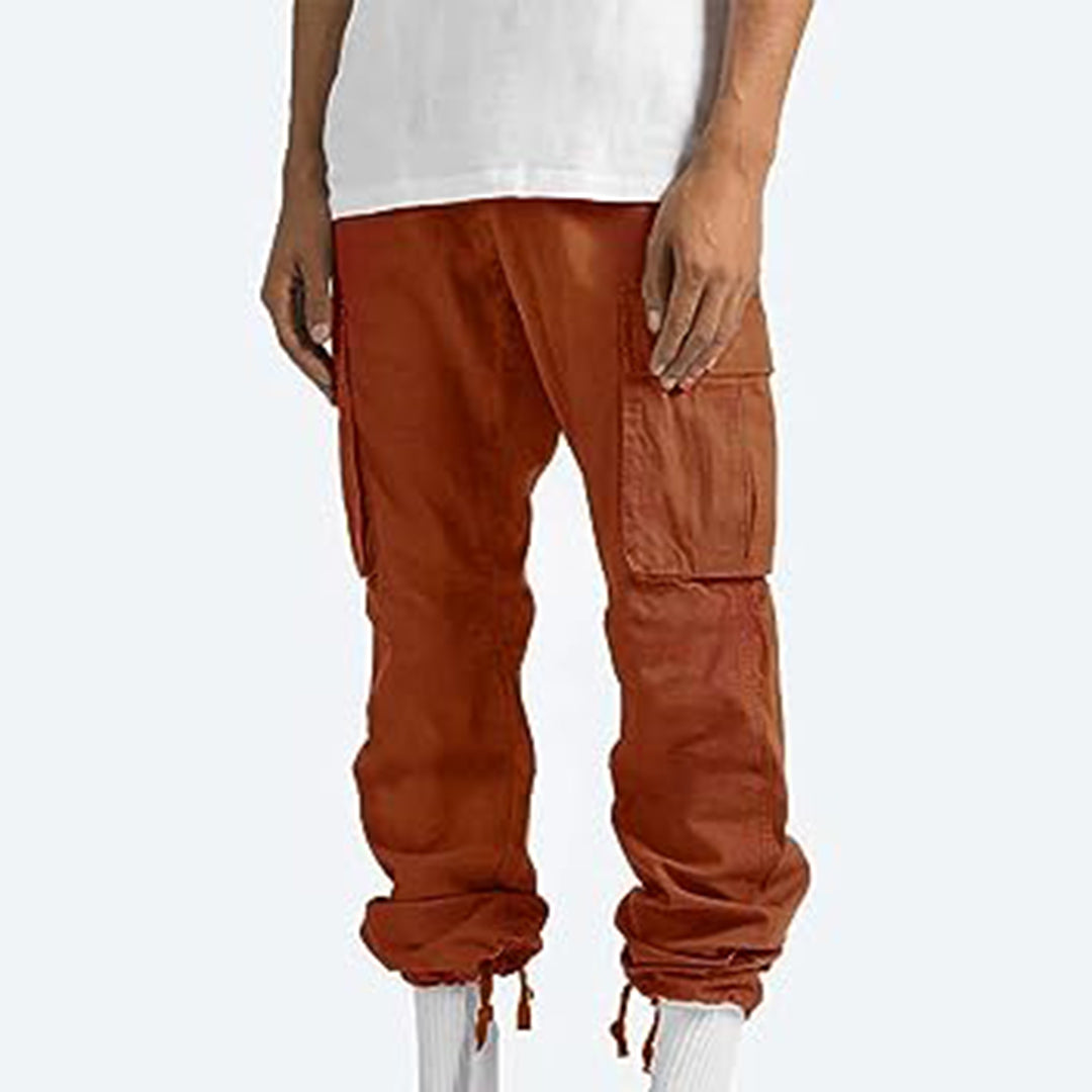 Bequeme Herren Cargo-Hosen Gerader Schnitt