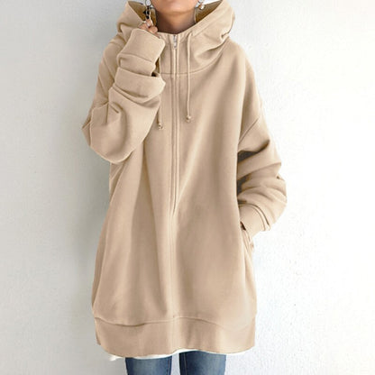 Weite Damenhoodie Winterwarm