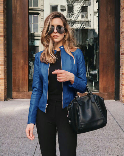 Lederjacke Damen Elegant Stil