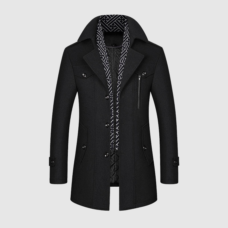 Stilvoller Wollmantel Damen