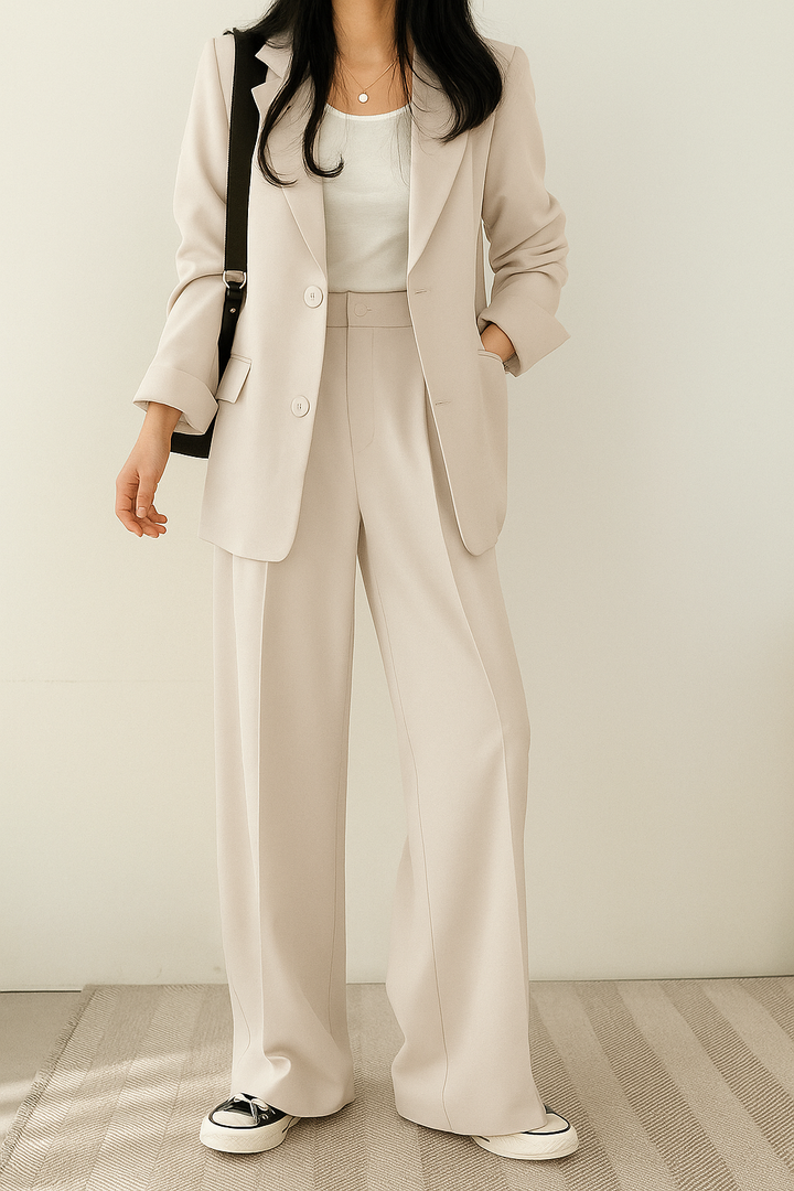 Damen Business Anzug Set Blazer und Hose