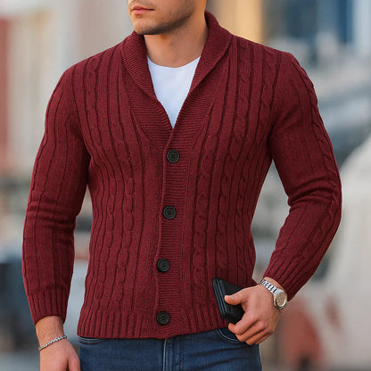 Klassischer Herren Strickpullover Warm