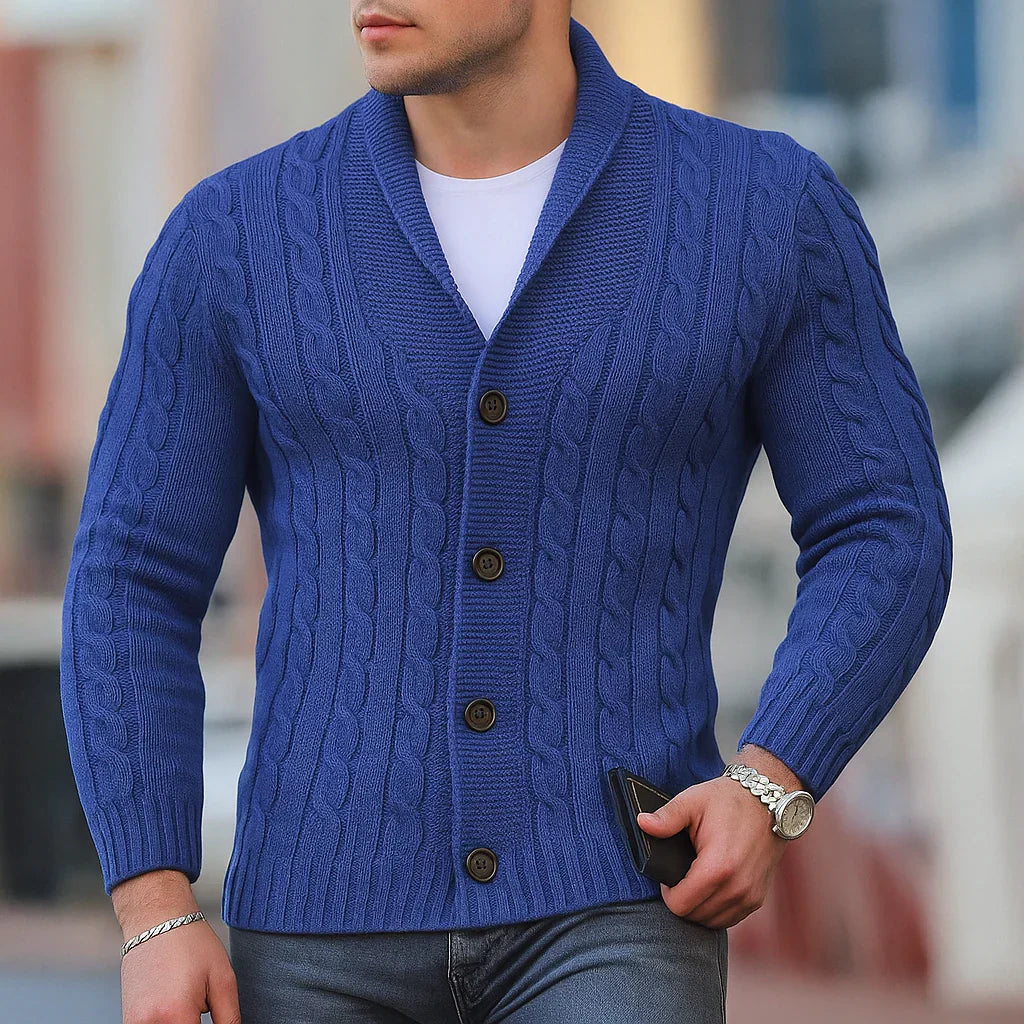 Klassischer Herren Strickpullover Warm