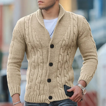Klassischer Herren Strickpullover Warm - IdealeKleiden