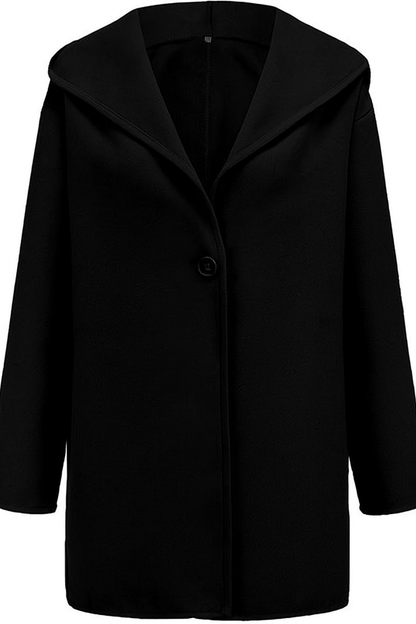 Eleganter Kapuzenmantel Slim Fit Wintermantel