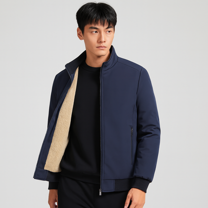 Warme Fleece-Jacke Reißverschluss Damen