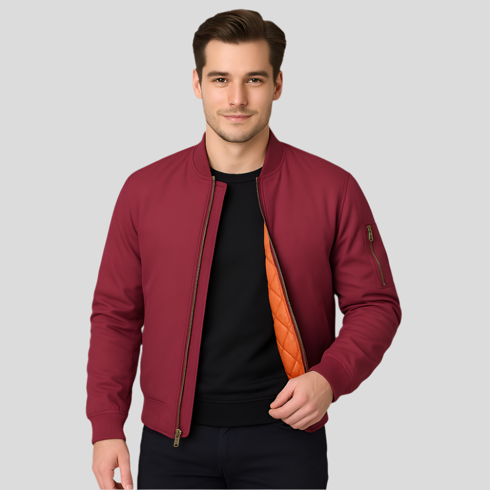 Herren Bomberjacke Warm Innenfutter