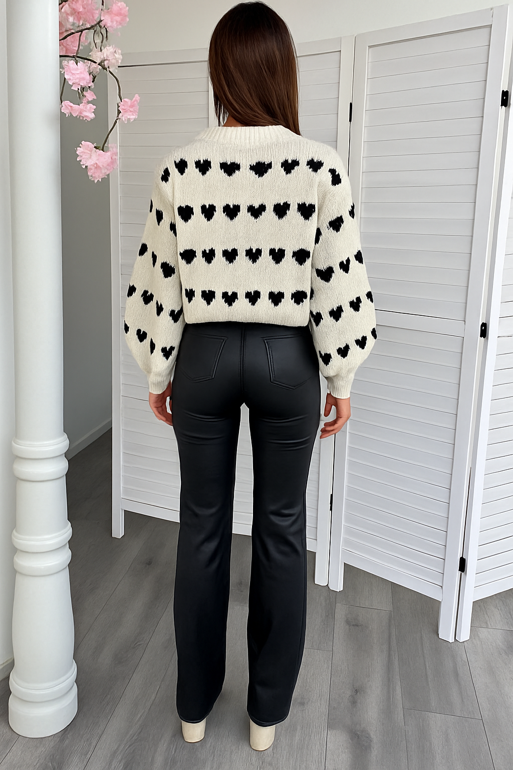 Stylische Lederhose Skinny Fit Damenhose - IdealeKleiden