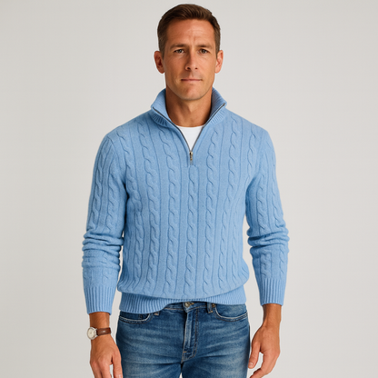 Herren Pullover Stehkragen Modern Style