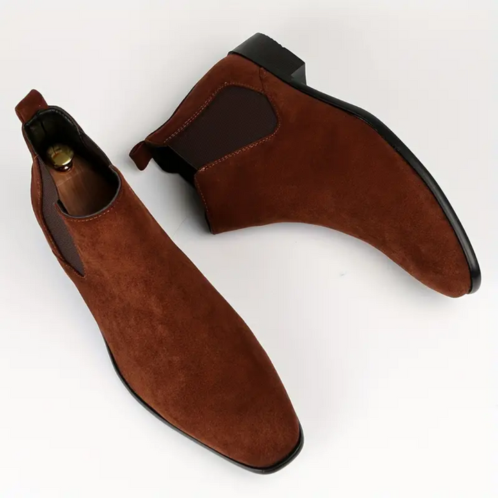 Herren Chelsea Stiefel Wildleder Optik