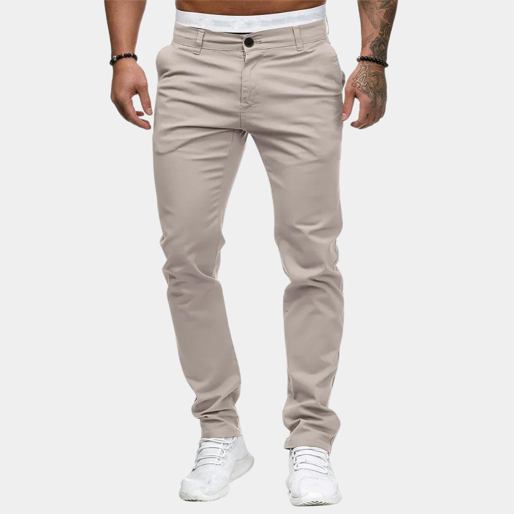 Herren Chinos Hose Slim Fit Stretch
