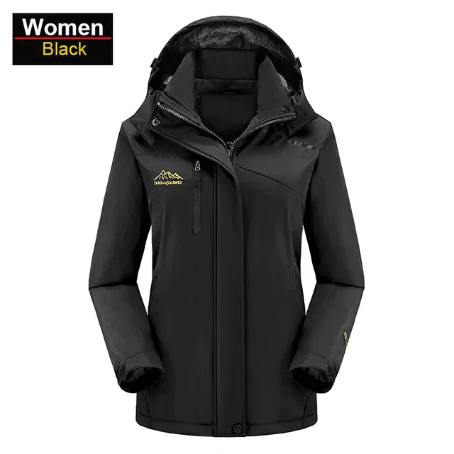 Wasserdichte Outdoor-Jacke mit Fleece-Futter