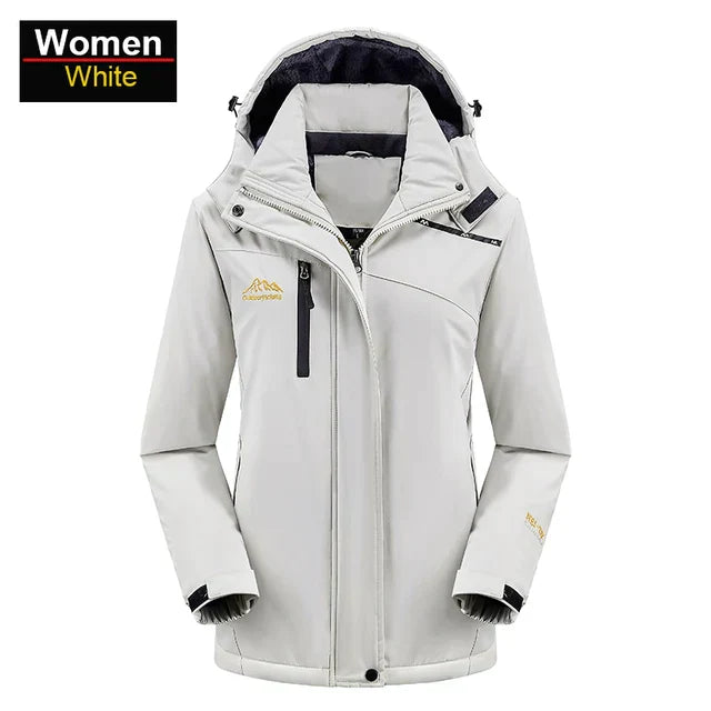 Wasserdichte Outdoor-Jacke mit Fleece-Futter