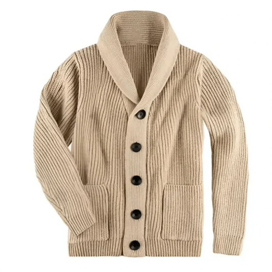 Herren Strickjacke Warm Chunky Design - IdealeKleiden