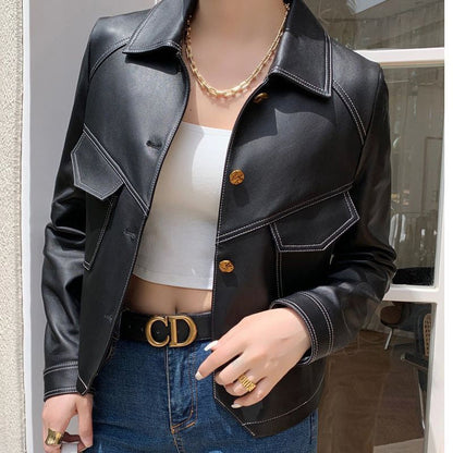 Stilvolle Lederjacke Damen Lucille Design