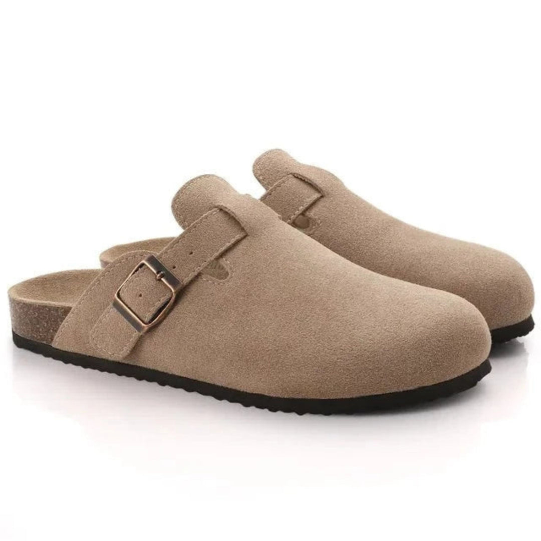 Bequeme Herren Clogs aus Wildleder - IdealeKleiden