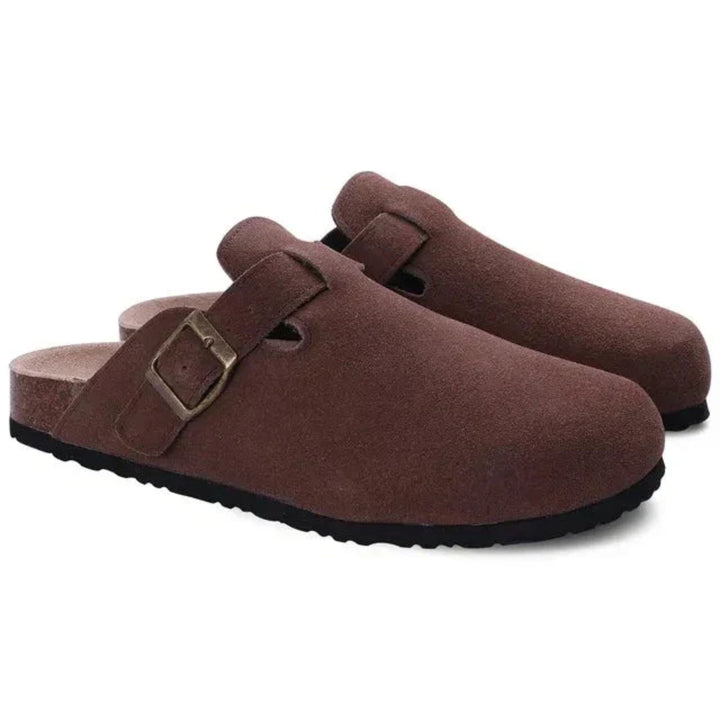 Bequeme Herren Clogs aus Wildleder