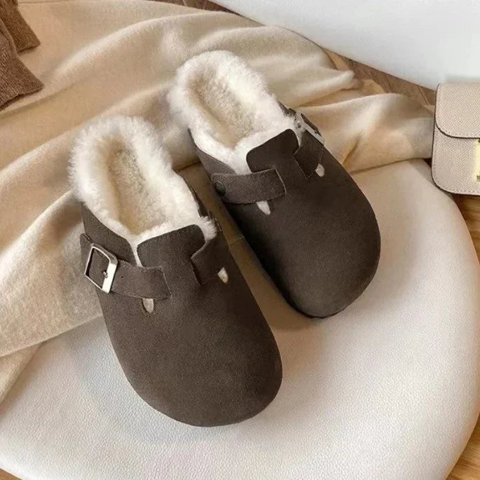 Herren Pantoletten Wildleder Clogs Bequem