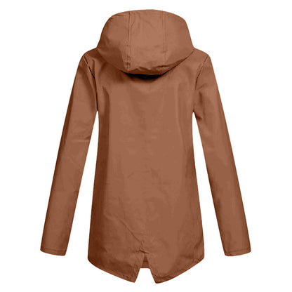 Kapuzenjacke Frauen Leicht Lässig Herbst Winter