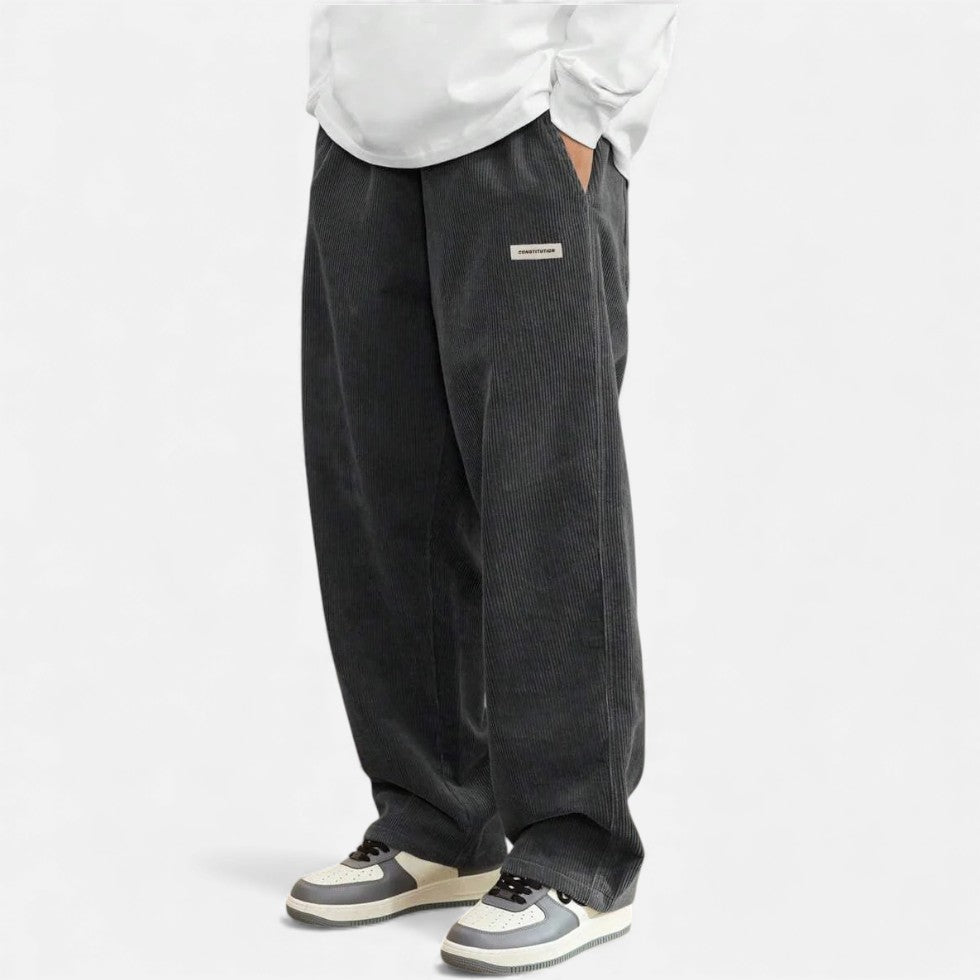 Herren Cordhosen Bequem Lockere Fit
