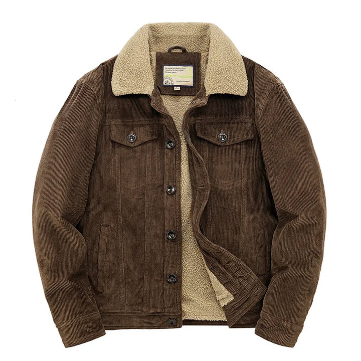 Herren Winterjacke Sherpa Fleece Warm