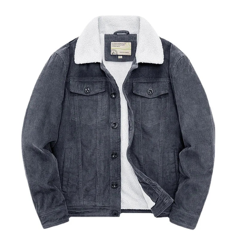 Herren Winterjacke Sherpa Fleece Warm