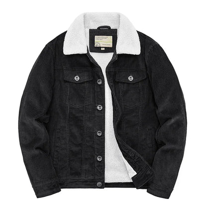 Herren Winterjacke Sherpa Fleece Warm