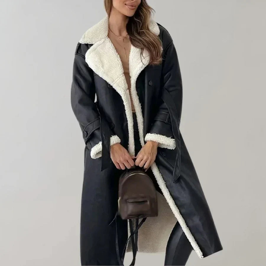 Eleganter Damen Wintermantel Lang Cornelis