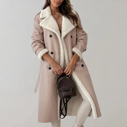 Eleganter Damen Wintermantel Lang Cornelis