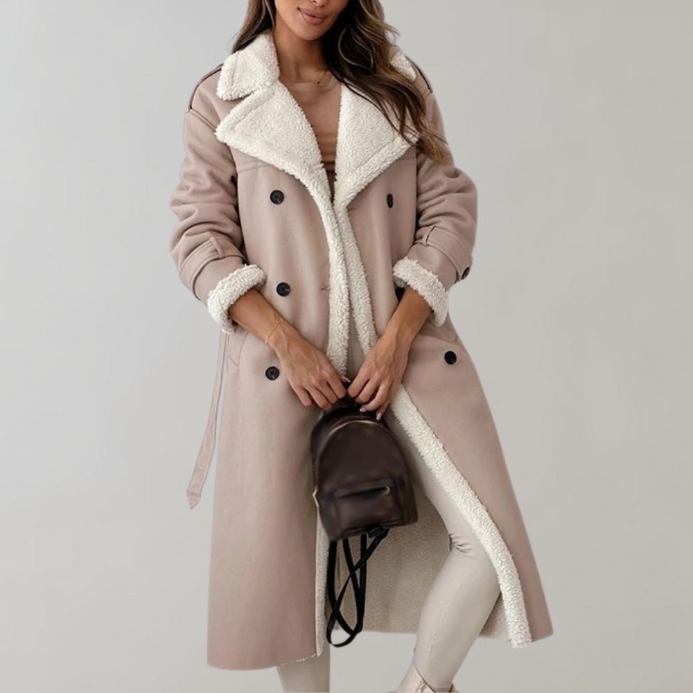 Elegante Damenwinterjacke Lang