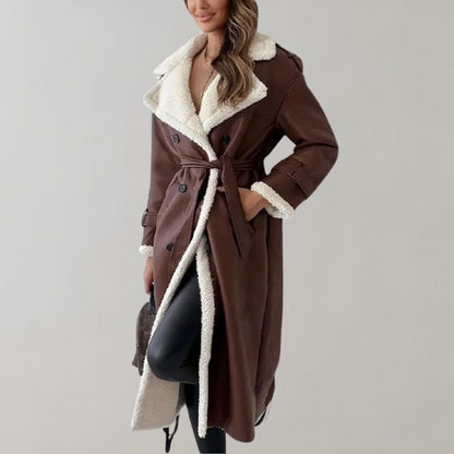 Elegante Damenwinterjacke Lang