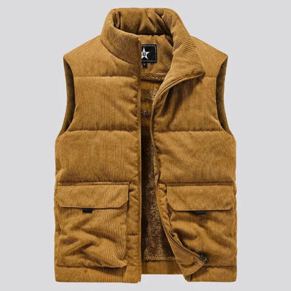 Warm gefütterte Cordweste Damen