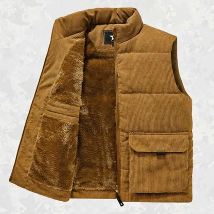 Warm gefütterte Cordweste Damen - IdealeKleiden