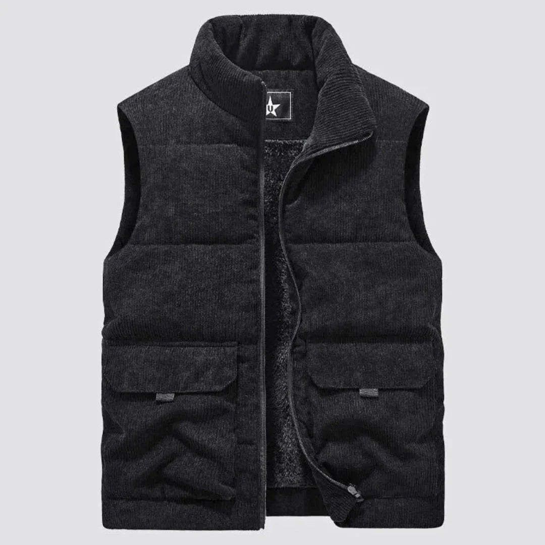 Warm gefütterte Cordweste Damen