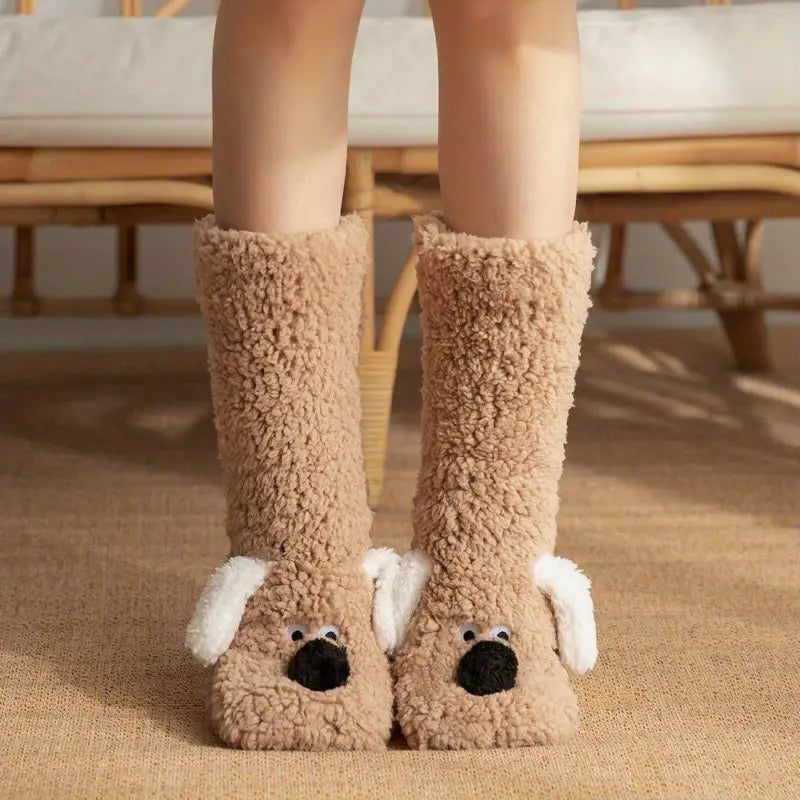 Weiche Wintersocken mit Tiermotiv für Kinder & Erwachsene
