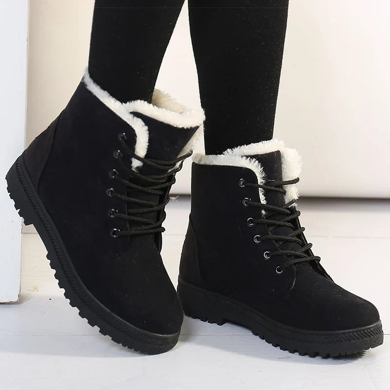 Warme Winterstiefel Damen Weich Polster