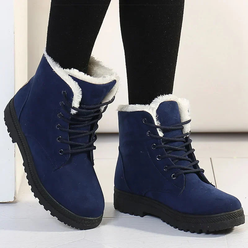 Warme Winterstiefel Damen Weich Polster
