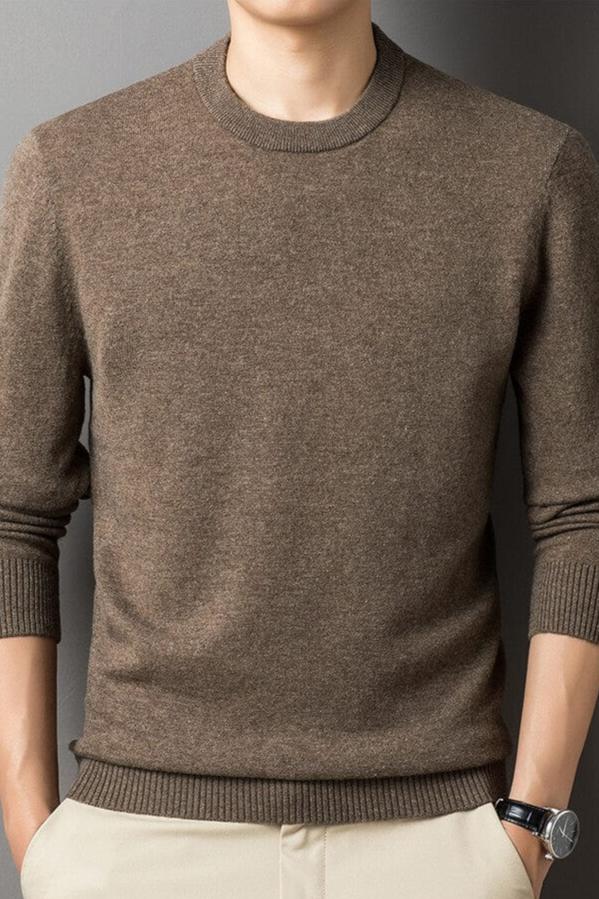 Herren Pullover Langarm Warm Gemütlich