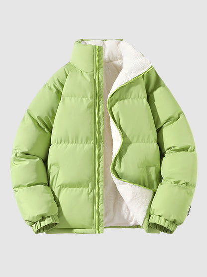 Herren Pufferjacke Fleece Isolierung Warm