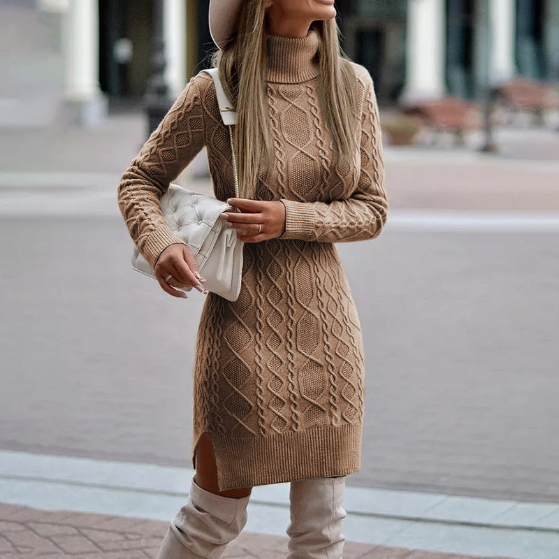 Stylisches Winterkleid Damen Elegant - IdealeKleiden