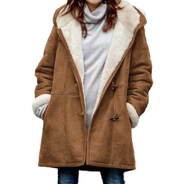 Damen Wintermantel Lässig Warm Modern